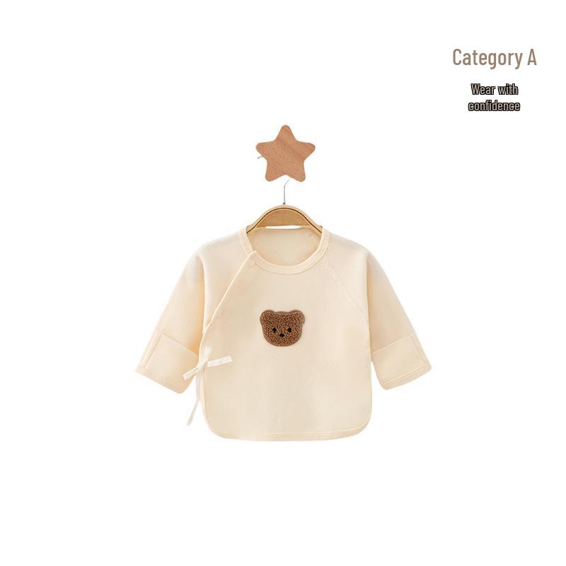 Neugeborenes T-Shirt aus reiner Baumwolle ohne Etikett – Frühling/Herbst Stil