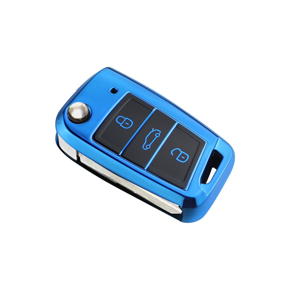 Soft Tpu Car Key Case Cover For Volkswagen For Vw Golf 7 Mk7 Seat Ibiza Leon Fr 2 Altea Aztec For Skoda Octavia