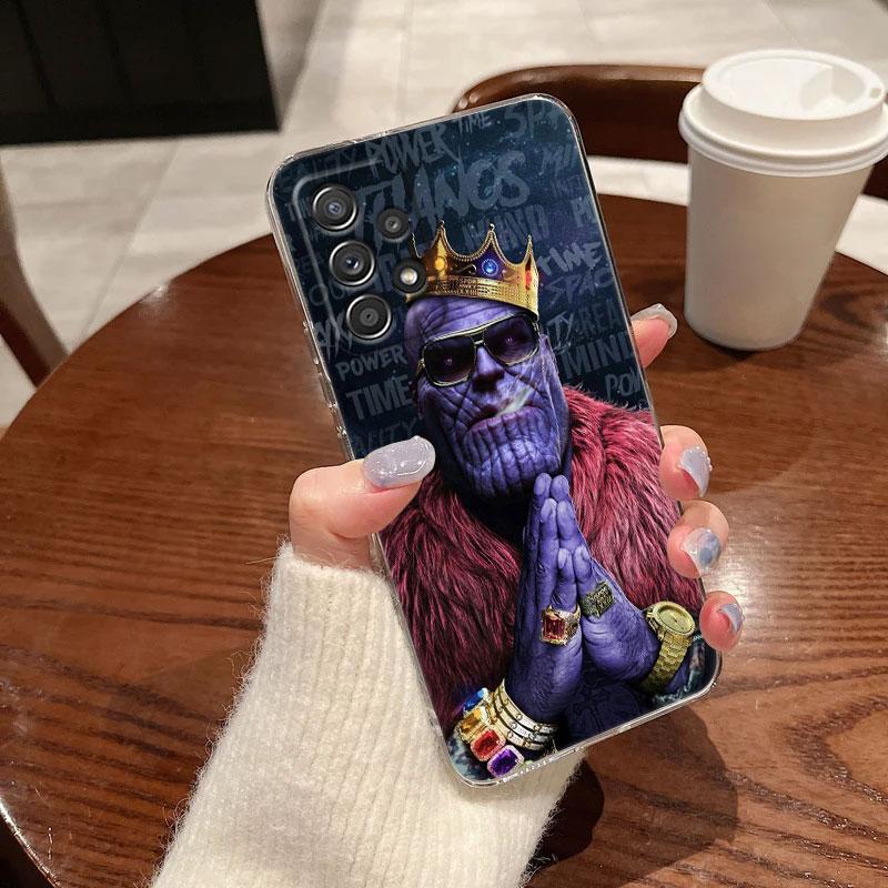 Avengers Marvel Clear Case For Samsung Galaxy A57 A37 A56 5G A36 A55 A54 A35 A26 A07 A17 A16 A06 A36 A15 Spiderman Ironman Funda
