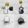 Stainless Steel Wall Hook Single Hook With Adhesive For Bathroom Storage And Hotel Room Decor