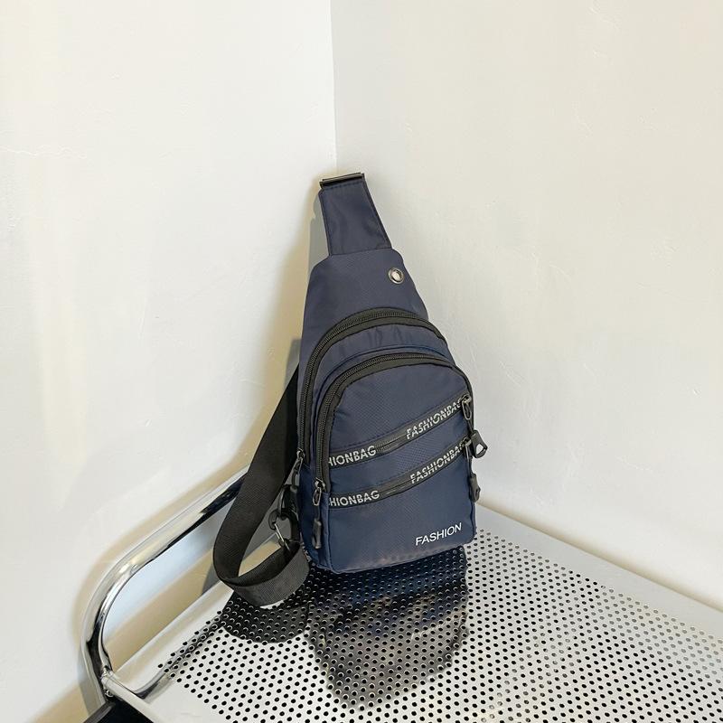 

Нагрудная сумка унисекс, простая сумка для хранения, легкий дорожный маленький рюкзак, сумка через плечо, модные повседневные сумки на одно плечо синий