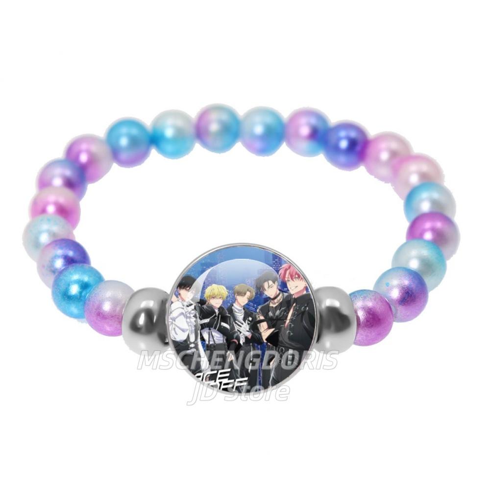 Tamon-kun Ima Docchi Anime Bracelet Fukuhara Tamon Anime Glass Cabochon Handmade Colorful Beads Bracelet Jewelry Charm Fans Gift