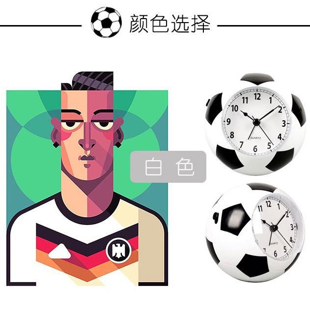 Creative Football Alarm Clock, Desktop Wake-up Clock for Fans, Small Alarm Clock for Student Dormitory and Home Use
