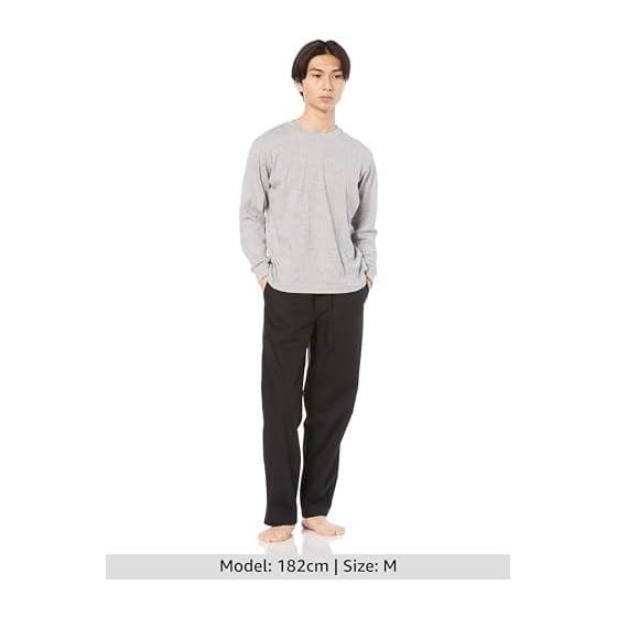 Amazon Essentials Men's Cotton Poplin Straight Fit Pajama Pants (Elastic Waist and Drawstring)