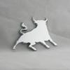 3D Spanish Fighting Bull Chrome Sticker Self Adhesive Car/Van Decal Emblem Badge Logo Toro Badge