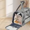 Portable Pet Carrier, Hand-held, Shoulder Bag, Crossbody Style, Foldable, Breathable, Transparent Cat and Dog Bag.