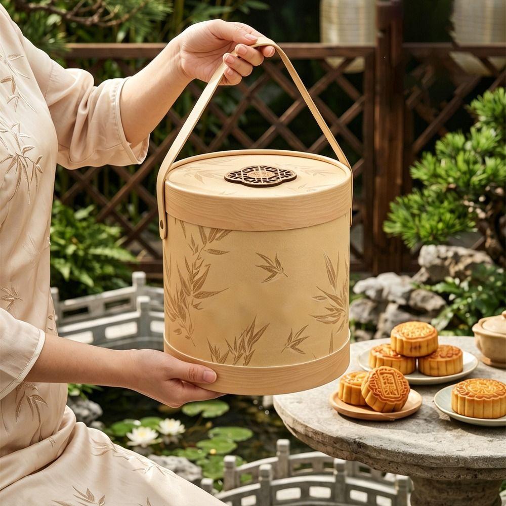 Portable Mooncake Gift Box Universal Mooncake Container Hamper Box Festival Handmade Pastry