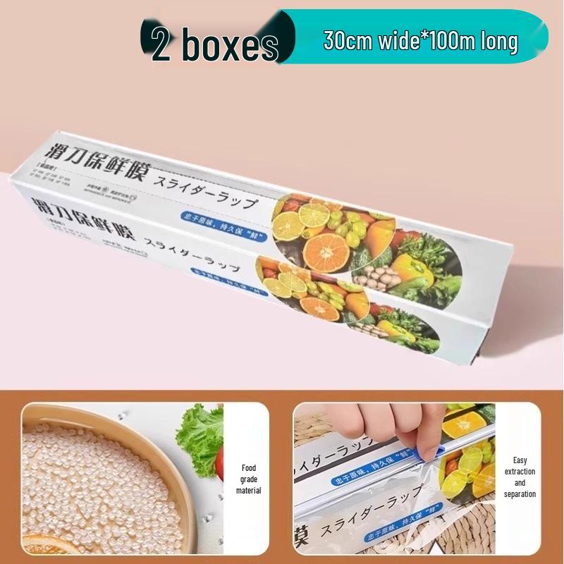 Konyhai csúszóvágós folpack szett: Élelmiszeripari minőségű, vastag, kézzel téphető tekercs