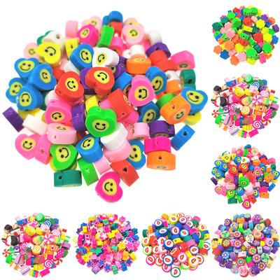 Home Party Supplies DIY Armband Lose Perlen Schmuck Zubehör Spacer Tonperlen Runde Perlen Für Die Schmuckherstellung Neue Blume Stern Weiche Keramik 10St