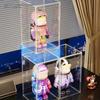 60cm XXL Acrylic Doll Display Box Magnetic Door Display Case Transparent Dustproof Storage Box for Blind Boxes Statues Model Car