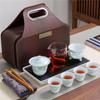 Chaxun Qingbai Porcelain Portable Gaiwan Tea Set