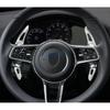 For Porsche Macan Cayenne Panamera 718 Boxster Cayman Spyder Aluminum Steering Wheel Paddle Shifter Extension Silver Accessories