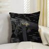 Black Ar 15 Ak47 Gun Cushion Cover Polyester Sofa Cushions Decorative Throw Pillows Home Decoration Pillowcover