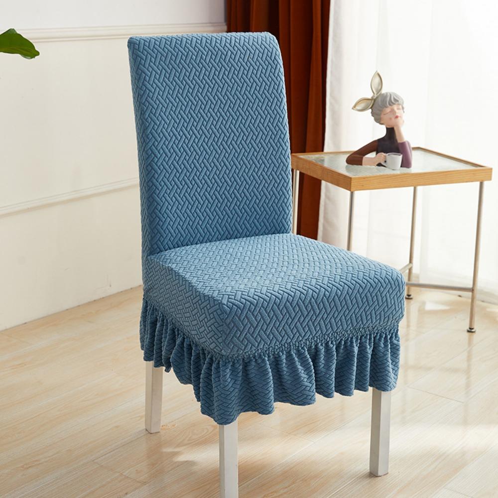 Stretchable Dining Chair Covers Set Universal Fit Thickened Spandex Slipcovers with Backrest for Home Kitchen Office
