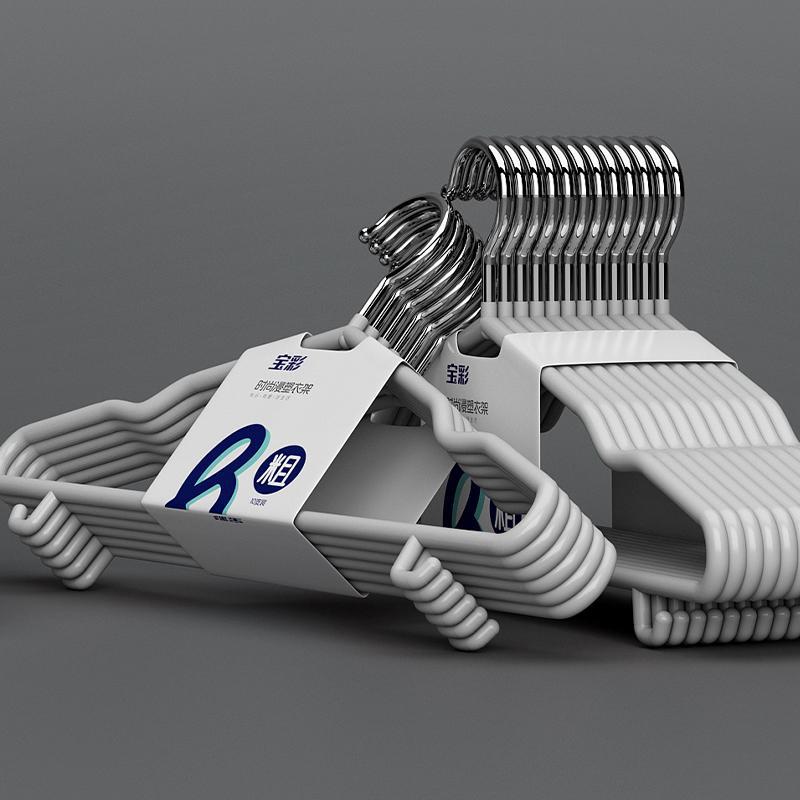 

[Super Thick] Household Adult Hanger Thickened And Lengthened Clothes Non-Slip Student Dormitory Drying Rack Thick Support Clothes Hanging 20 pcs