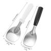 Frozen Yogurt Scoop Stainless Steel Ice Cream Scoop Spade For Hard Or Desserts Flat Paddle Butter Cutter Tool For Frozen
