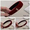 Velvet Hair Hoop Non Slip Velvet Hairband Elegant Bow Headband  Fall Winter