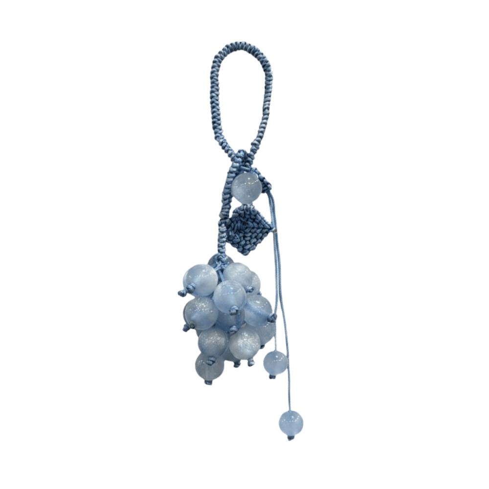 Elegant Grape Cluster Pendant Zinc Zinc Alloy Gradient Beads Woven Pendant Crystal Grape Phone Chain  Gifts
