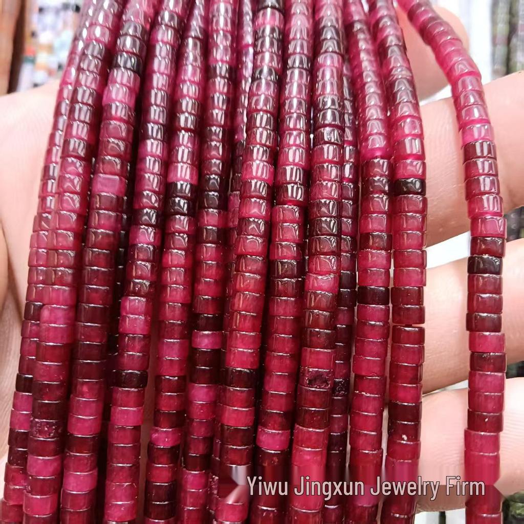 2x4mm Natural Agate Stone Separator Beads for DIY Jewelry Making - Loose Semi-Finished Accessories In Stock