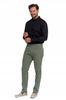 Men's Cotton Pants Classic Chino with Pockets Elegant MORAJ 31 GREEN