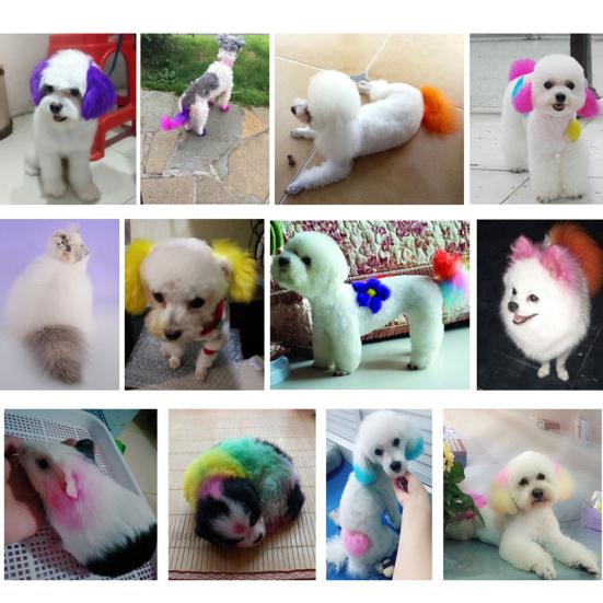 80g Semi Permanent Pet Dye Cream High Pigmented Colorful Dog Hair Bright Coloring Dyestuff Pigment Supplies for Home