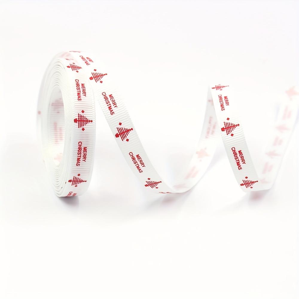 En uppsättning jul-Grolandband för presentinslagning och hantverk -100% polyester klassiska julband