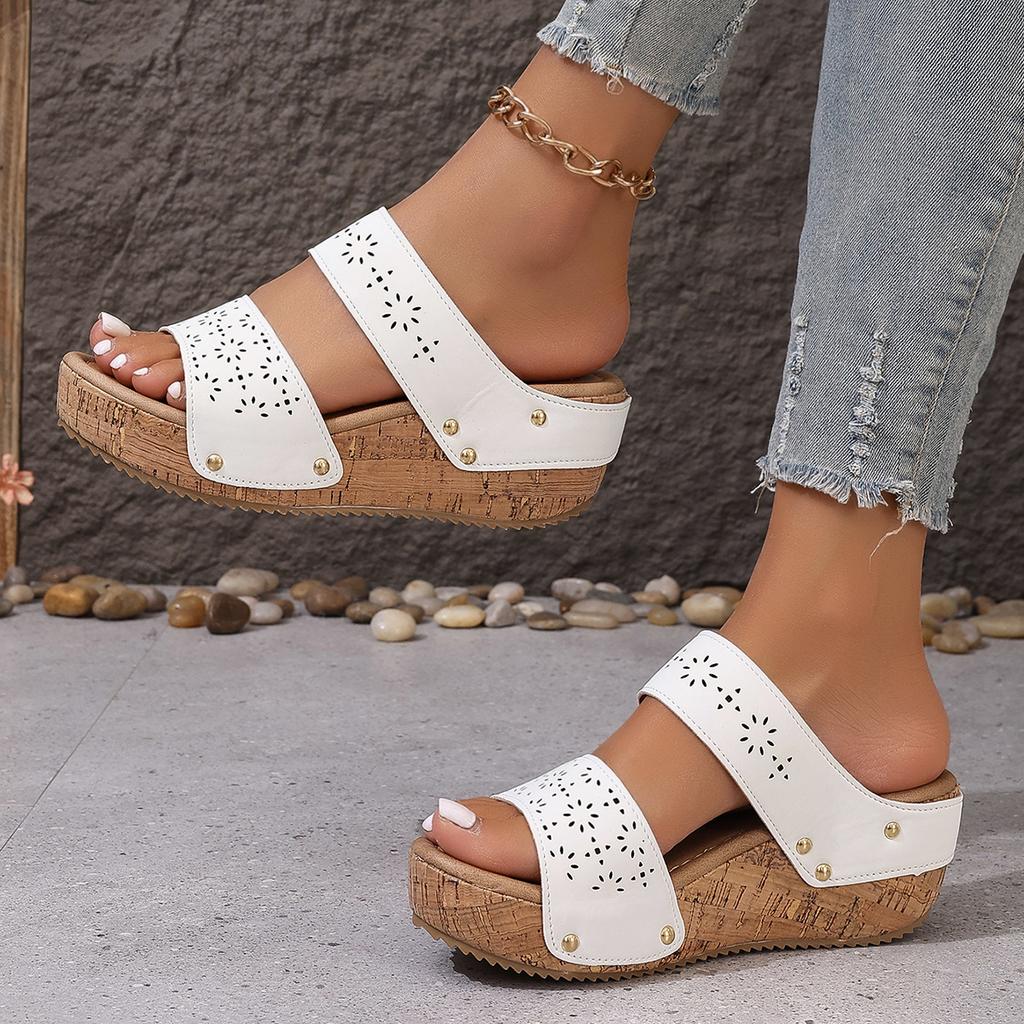 Fashion Women's Sandals High Heels Wedges Shoes Women Summer Platform Slippers Fashion Casual Beach Women Slippers Zapatos De Mujer