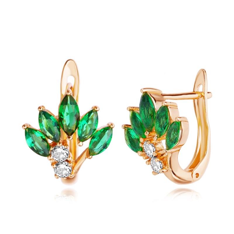 

Серьги-листья MINTHA, модные серьги цвета розового золота, свадебные повседневные модные украшения, серьги с кубическим цирконием для женщин, свадебные серьги-клипсы A