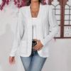 Cardigan elegant cu mâneci lungi, culoare uni, cu buzunare - Colecția de toamnă 2025