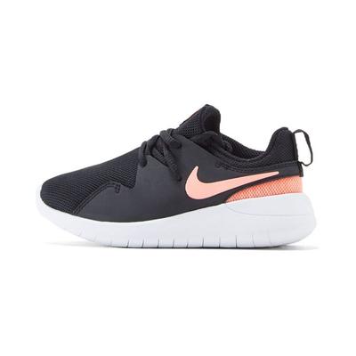 Tessen Lightweight Minimalist Slip-Resistant Shock Absorbing Low-Top Running Shoes Kids Sneakers Black White Pink AH5235-002