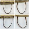Prada Quilted Tessuto Nylon Tote Boston Bag Handbag One Shoulder Brown Beige Leather Triangle Logo Plate