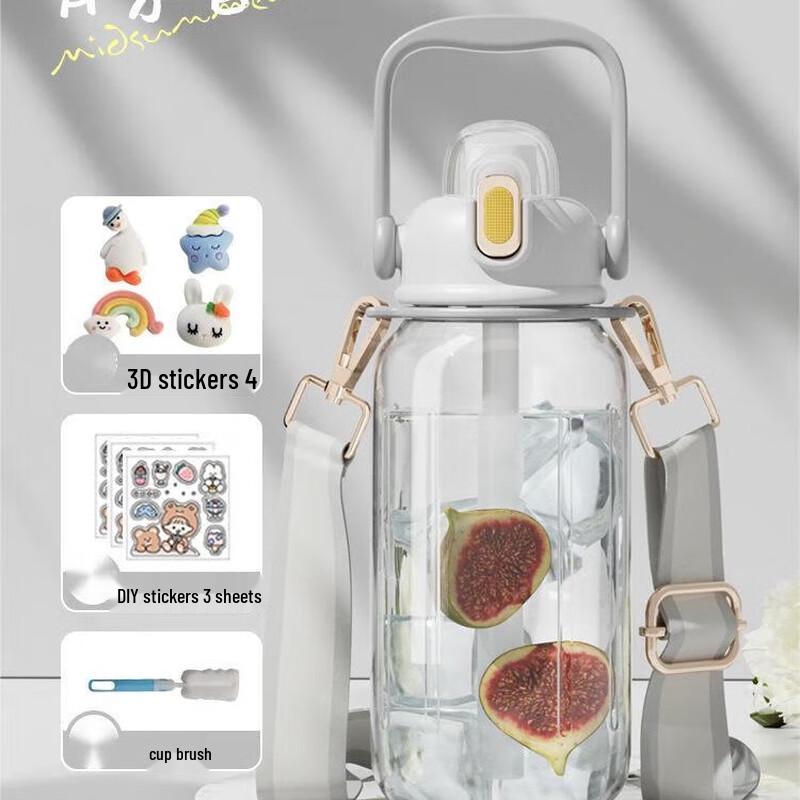 Nu Feng Women s Portable Sport Water Bottle with Straw