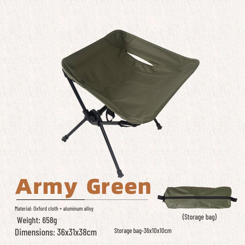 Ultra-Light Outdoor Folding Chair for Camping, Fishing, Sketching - Portable Aluminum Stool
