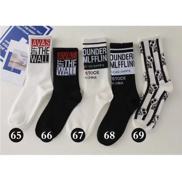 EU Style Women Cute Skater Socks Women Set Men Funny Socks Hip Hop Cotton Long Crew White Socks For US Style Fashion Socks