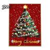 Fading-resistant Paint Colors Paints Included Xmas Paint-by-Numbers DIY Painting Christmas Tree Kit Canvas Holiday Textured