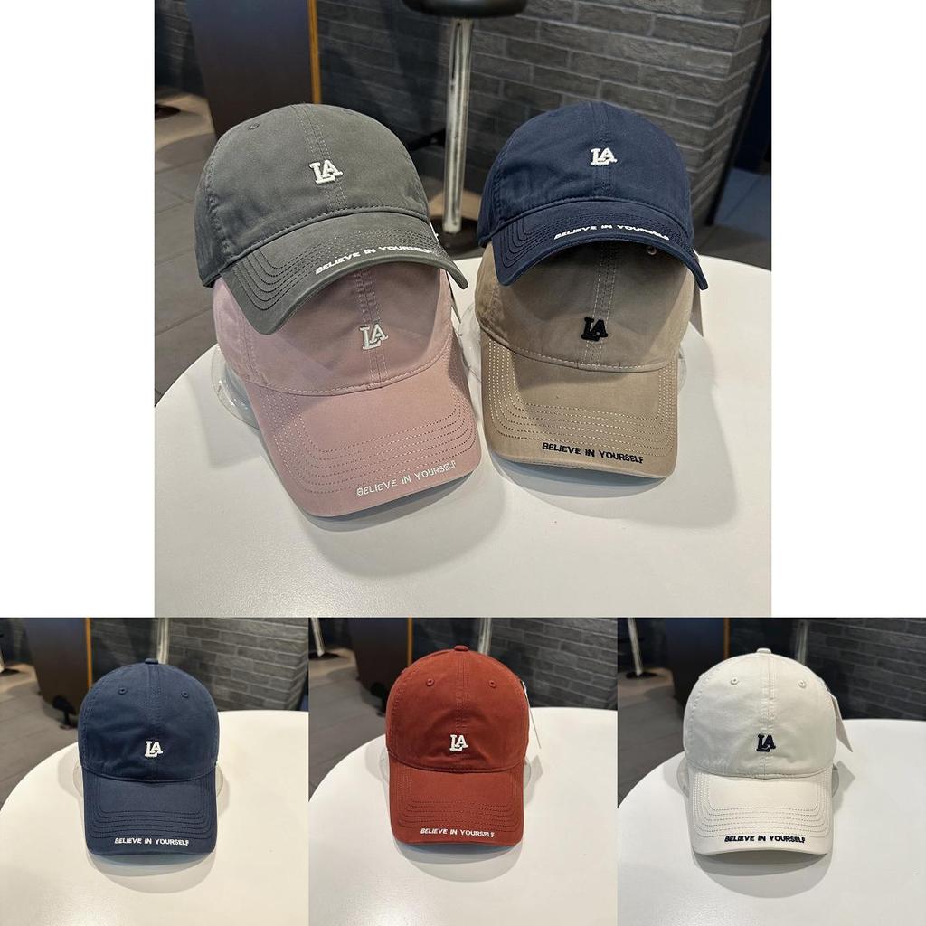 Letter Embroidered Cotton Cap For Spring To Autumn Sun Protection And Style