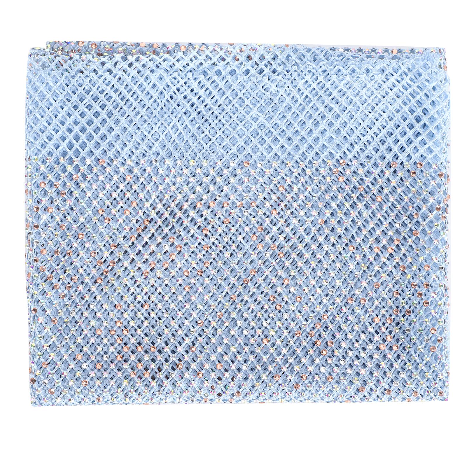 

Лента с ромбовидной сеткой, эластичная, AB, цвет BlingBling, обувь, аксессуары, одежда, синяя, 48x62 см