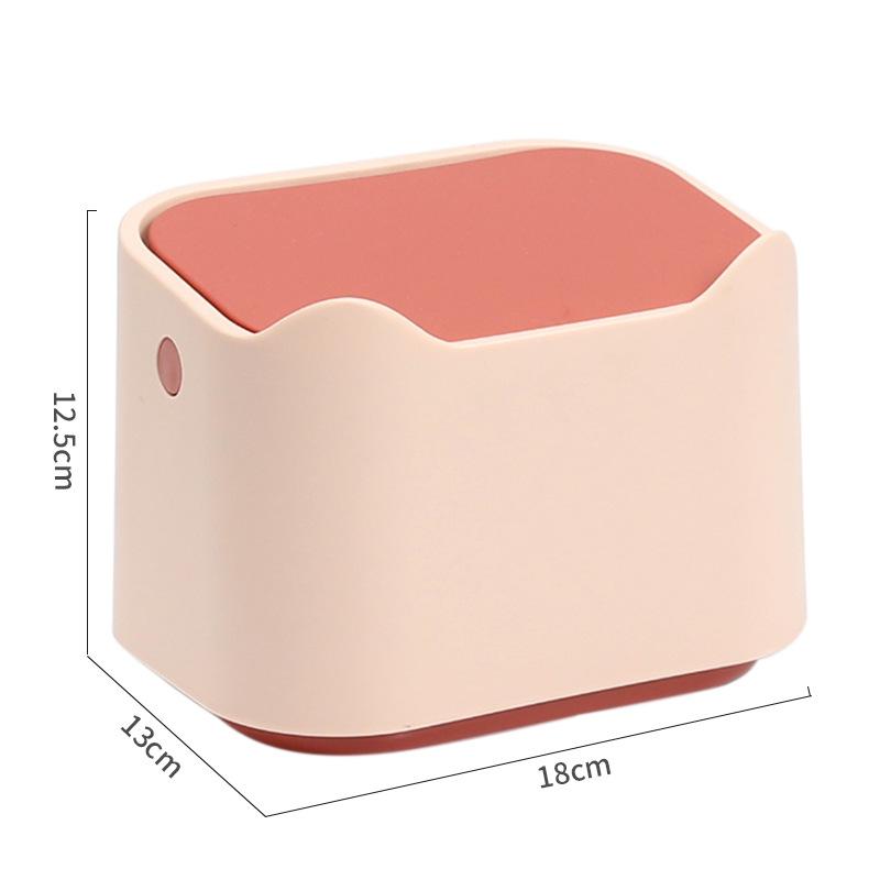 Cute Desktop Waste Bin Household Table Sundries Plastic Office Supplies Trash Can Mini Sitting Room Dustbin Barrel Box