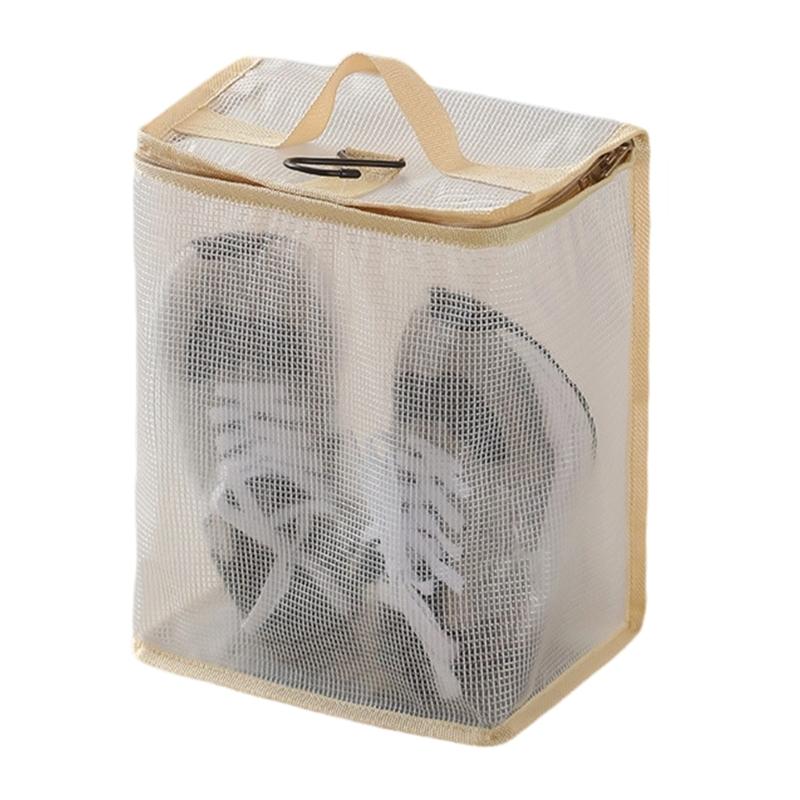 Portable Foldable Shoe Pouches For Men Women With Separate Sections Keep Footwear Clean During Trip And Daily Organization