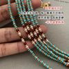 Natural Turquoise Pearl Beaded Necklace Women's Light Luxury Niche Design Collarbone Chain New Chinese Retro