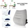 Inflatable Lumbar Support Pillow Orthopedic Back Cushion Lower Back Rest For Office Chair Car Seat Computer Chair