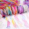 10 Yards Length Organza Ribbon Gradient Colored Lace Ribbon Ribbons Satin Ribbon  Bow Material