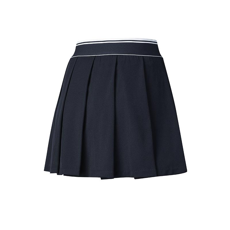 Fila Tennis Series Susan Skirt Classic Brand Letter Logo Everyday Versatile Tennis Sports Casual Skirt Women Skirts Navy-Blue A11W523309F-NV