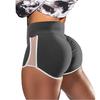 High-Waisted Tummy Control Mesh Yoga Shorts - Hip Lift Fitness Apparel
