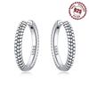Real 925 Silver Minimally Designed Earring Jewelry Hoop Earrings For Women Jewelry Fine Birthday Party Gifts