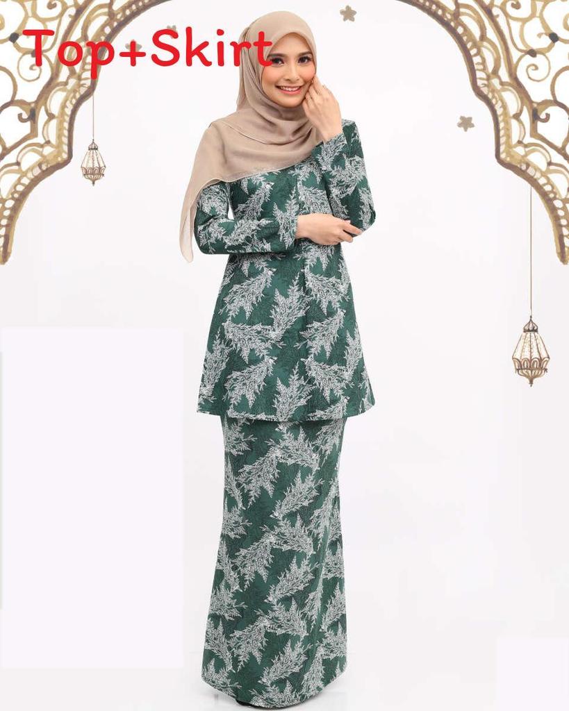 Muslim Women Long Skirt With 3d Printed Pattern For Casual And Formal Wear