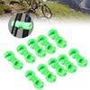 10PCS Cycling Bike S Clips Clamp Brake Cable Gear Housing Guides(Green)