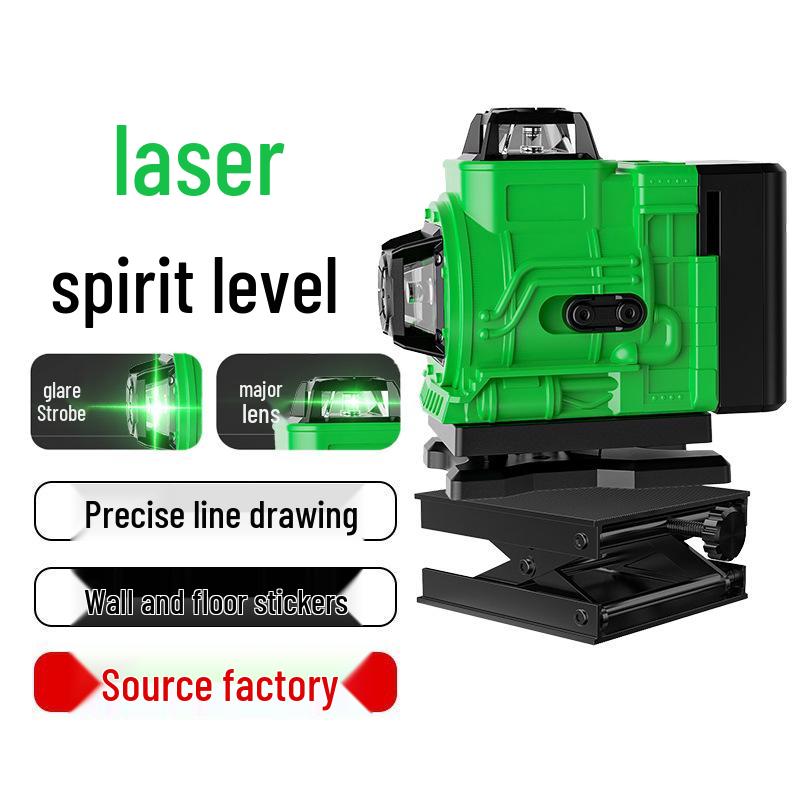 4D16 Green Laser Level for Outdoor Use - High Precision Mini Level Tool