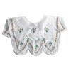 Perfect Match Novelty New Lace Flower Embroidery False Collar For Women White Shoulder Wrap Shawl Big Lapel Shawl Shirt Detachable Collar