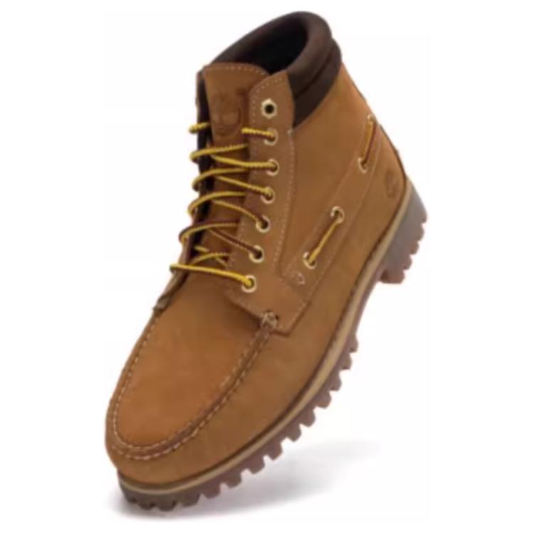 Timberland Authentics Series Comfortable Fashion Ankle Martin Boots Men boots Wheat-Brown A2N4C